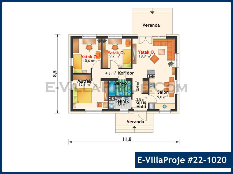 Ev Villa Proje #22 - 1020 Detay 2