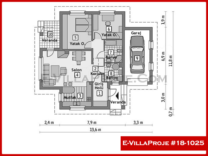 Ev Villa Proje #18 - 1025 Detay 2