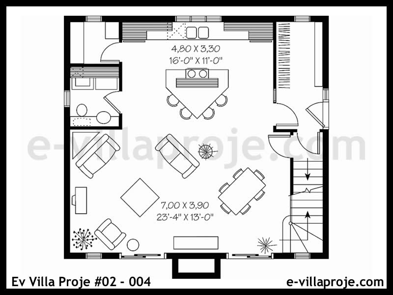 Ev Villa Proje #02 - 004 Detay 2