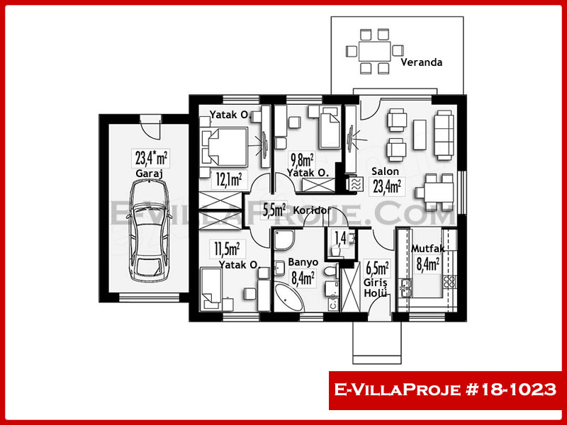 Ev Villa Proje #18 - 1023 Detay 2