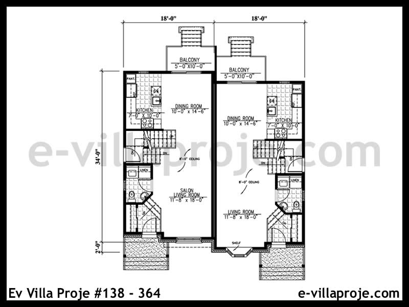 Ev Villa Proje #138 - 364 Detay 2