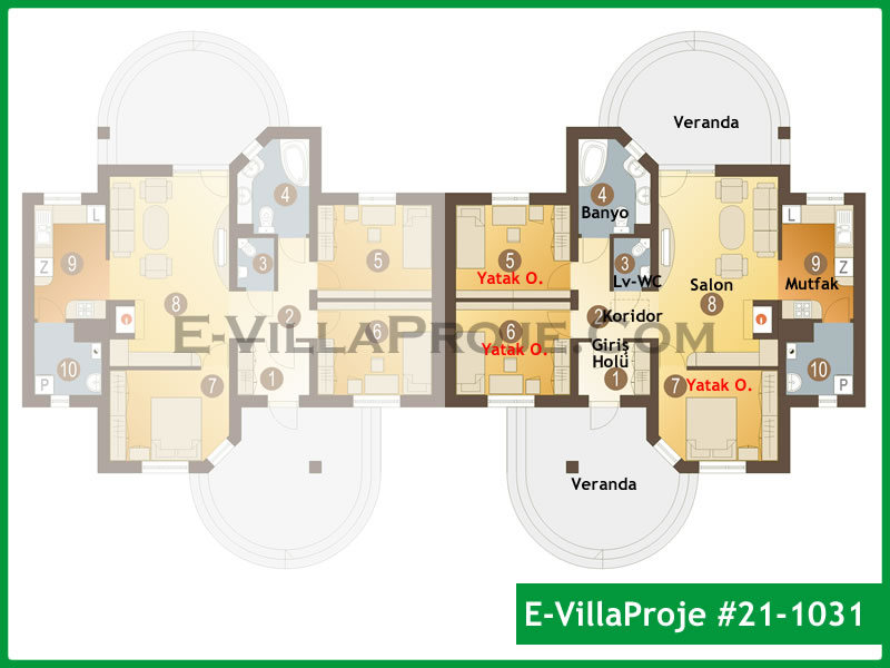 Ev Villa Proje #21 - 1031 Detay 2