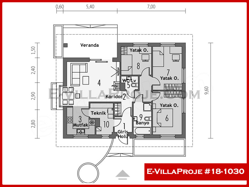 Ev Villa Proje #18 - 1030 Detay 2