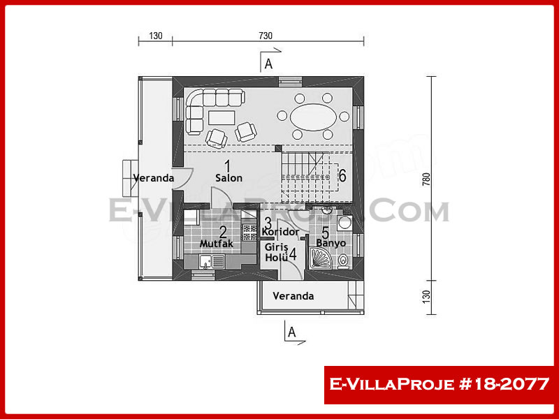 Ev Villa Proje #18 - 2077 Detay 2