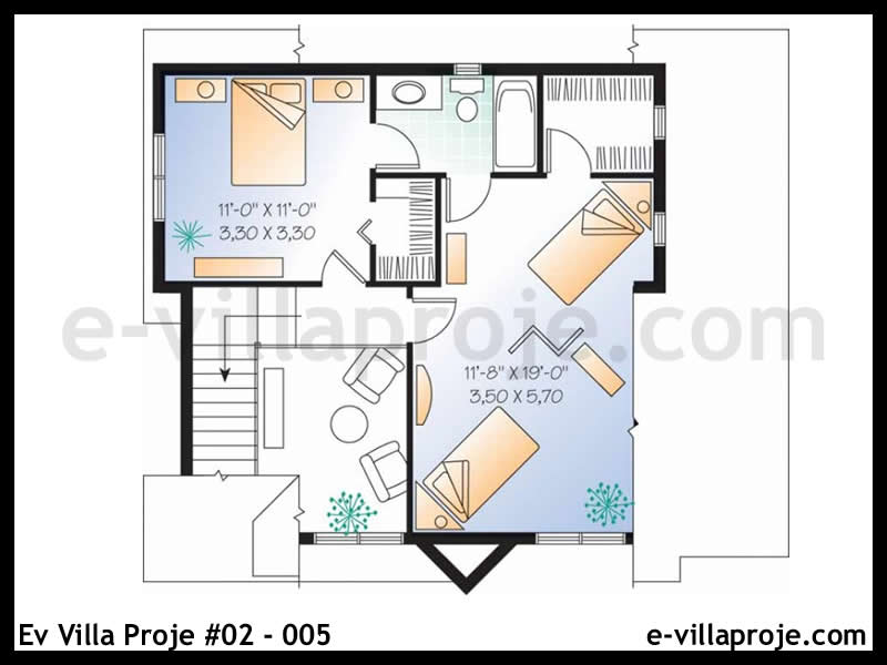 Ev Villa Proje #02 - 005 Detay 3