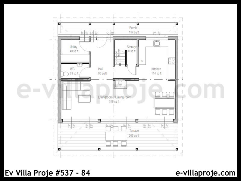 Ev Villa Proje #537 - 84 Detay 2