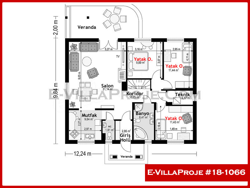Ev Villa Proje #18 - 1066 Detay 2