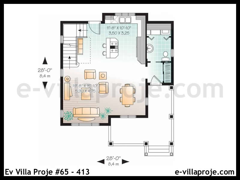 Ev Villa Proje #65 - 413 Detay 2