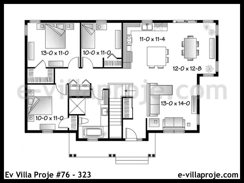 Ev Villa Proje #76 - 323 Detay 2