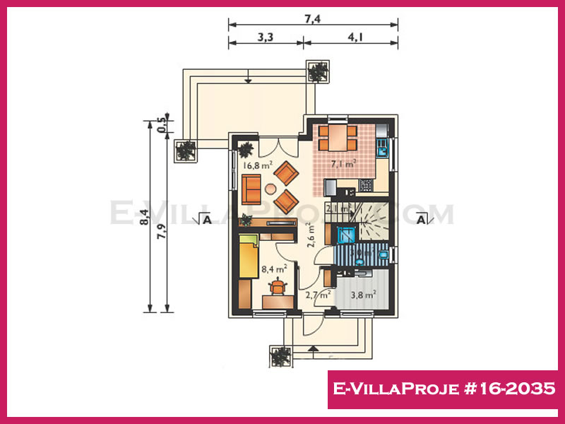 Ev Villa Proje #16 - 2035 Detay 2