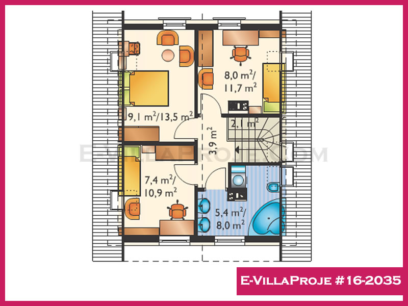 Ev Villa Proje #16 - 2035 Detay 3