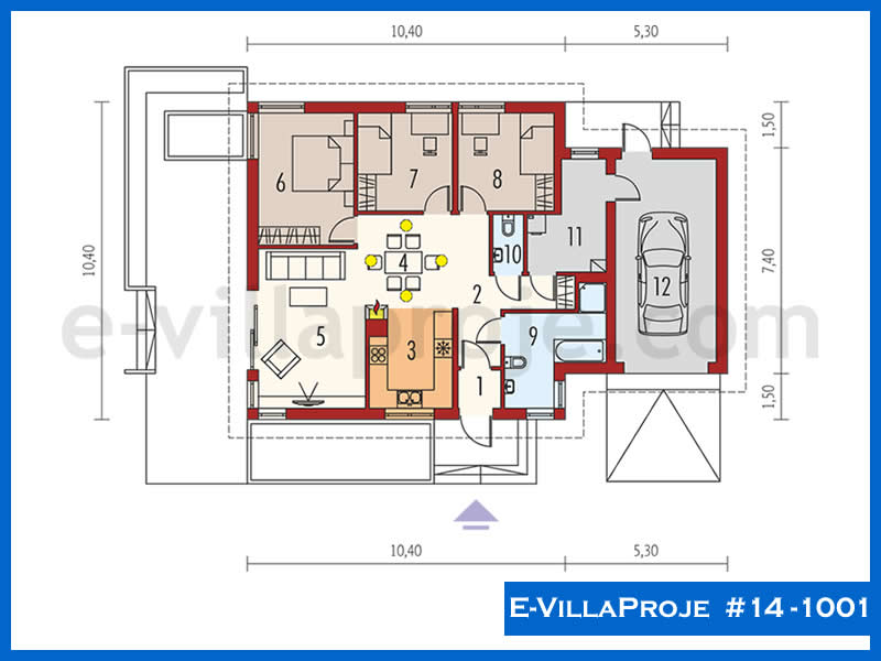Ev Villa Proje #14 - 1001 Detay 2