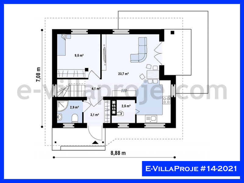 Ev Villa Proje #14 - 2021 Detay 2