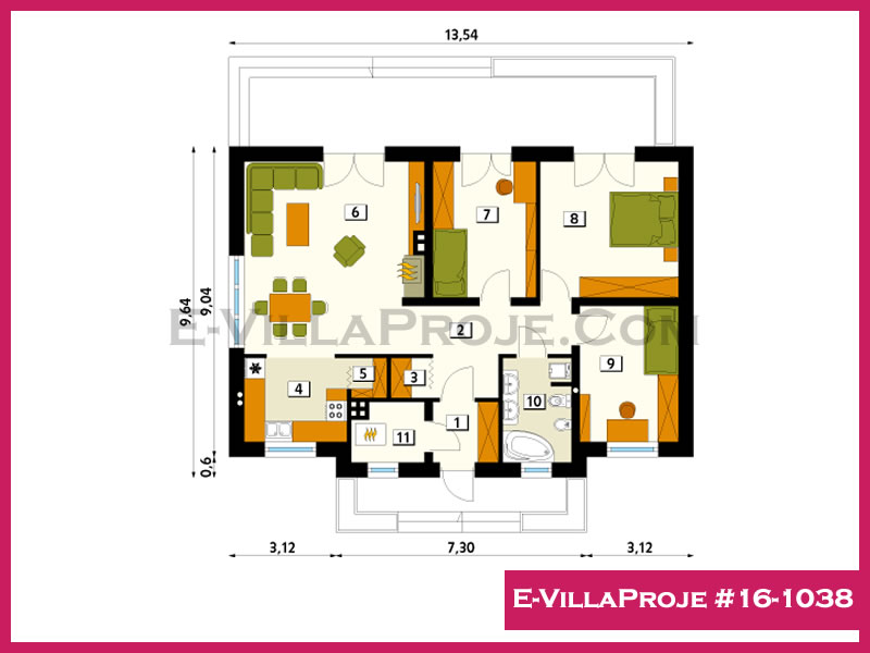 Ev Villa Proje #16 - 1038 Detay 2