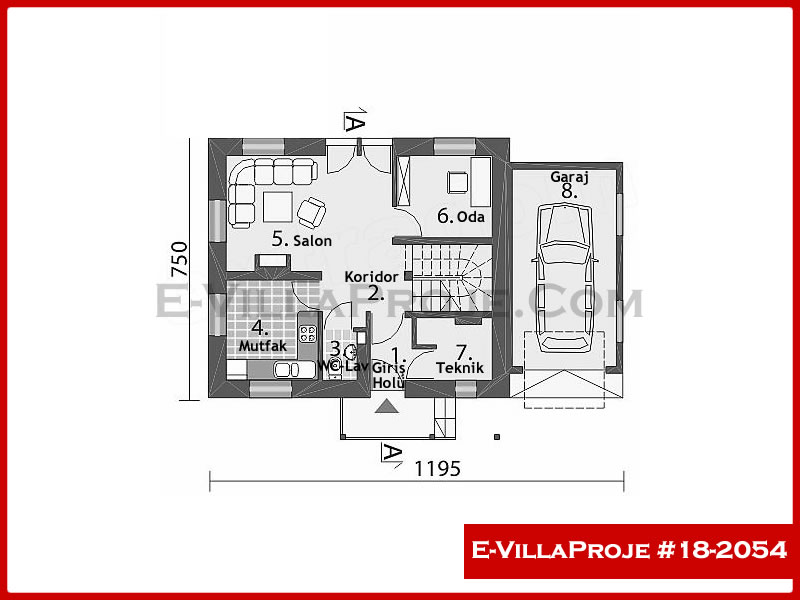 Ev Villa Proje #18 - 2054 Detay 2
