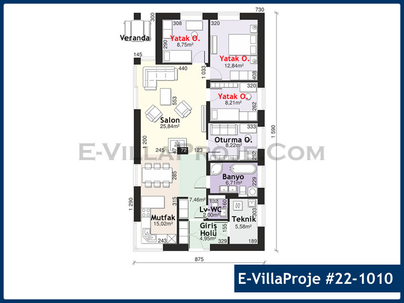 Ev Villa Proje #22 - 1010 Detay 2