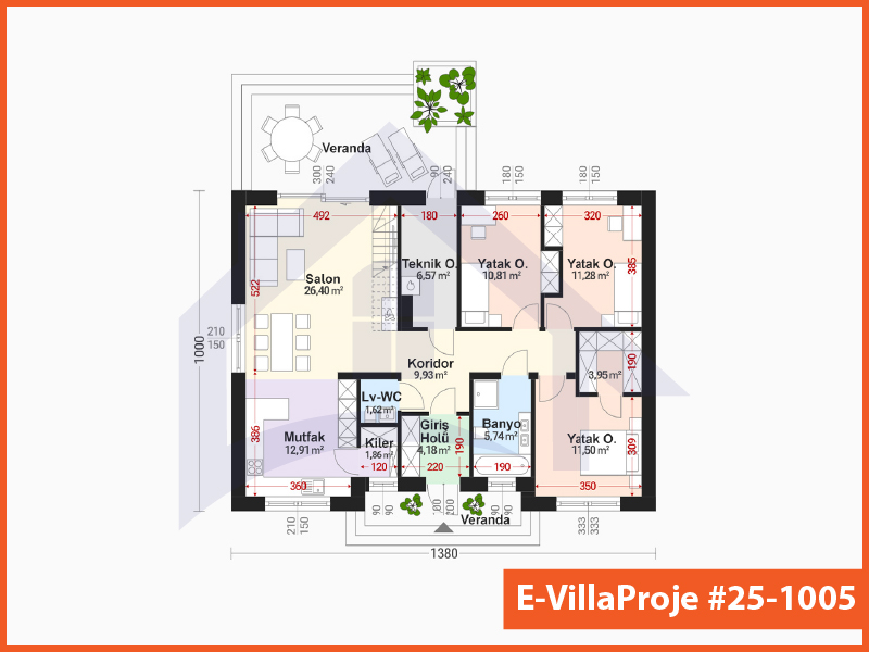 Ev Villa Proje #25 - 1005 Detay 2