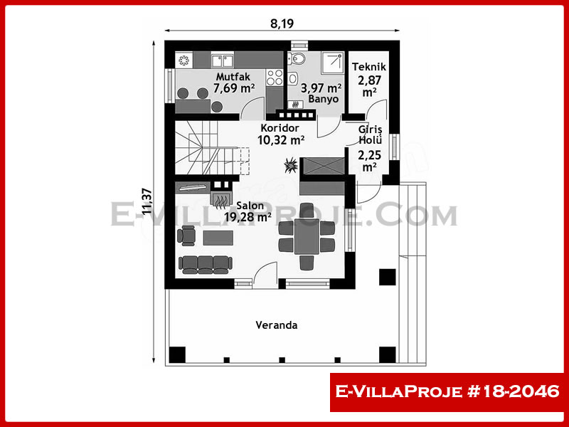Ev Villa Proje #18 - 2046 Detay 2