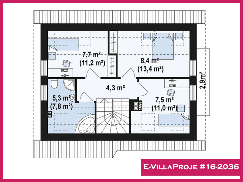 Ev Villa Proje #16 - 2036 Detay 3