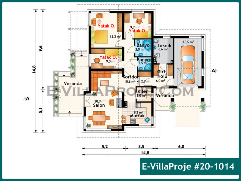 Ev Villa Proje #20 - 1014 Detay 2