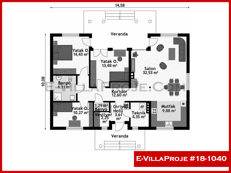 Ev Villa Proje #18 - 1040 Detay 2
