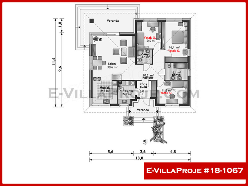 Ev Villa Proje #18 - 1067 Detay 2