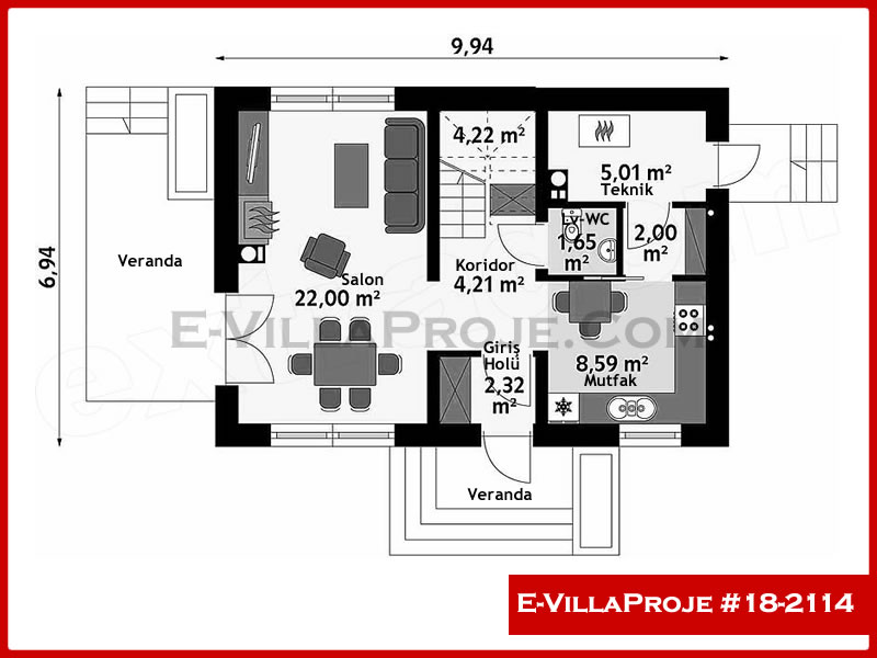 Ev Villa Proje #18 - 2114 Detay 2