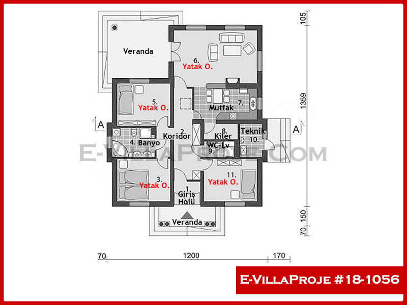 Ev Villa Proje #18 - 1056 Detay 2