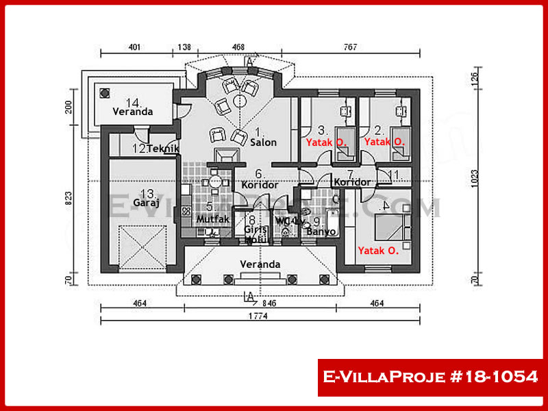 Ev Villa Proje #18 - 1054 Detay 2