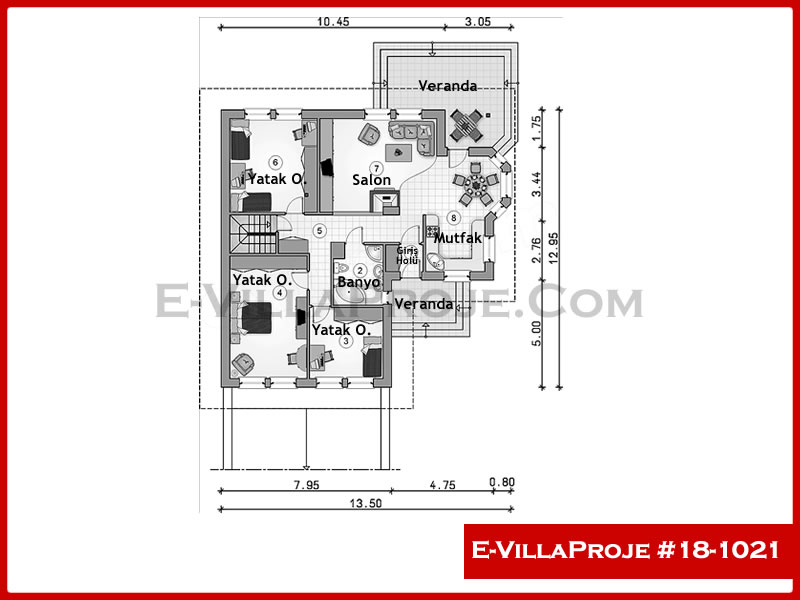 Ev Villa Proje #18 - 1021 Detay 2
