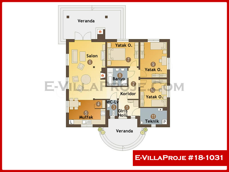 Ev Villa Proje #18 - 1031 Detay 2