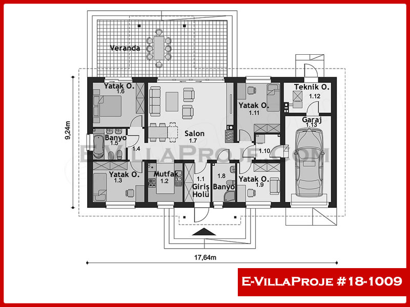 Ev Villa Proje #18 - 1009 Detay 2