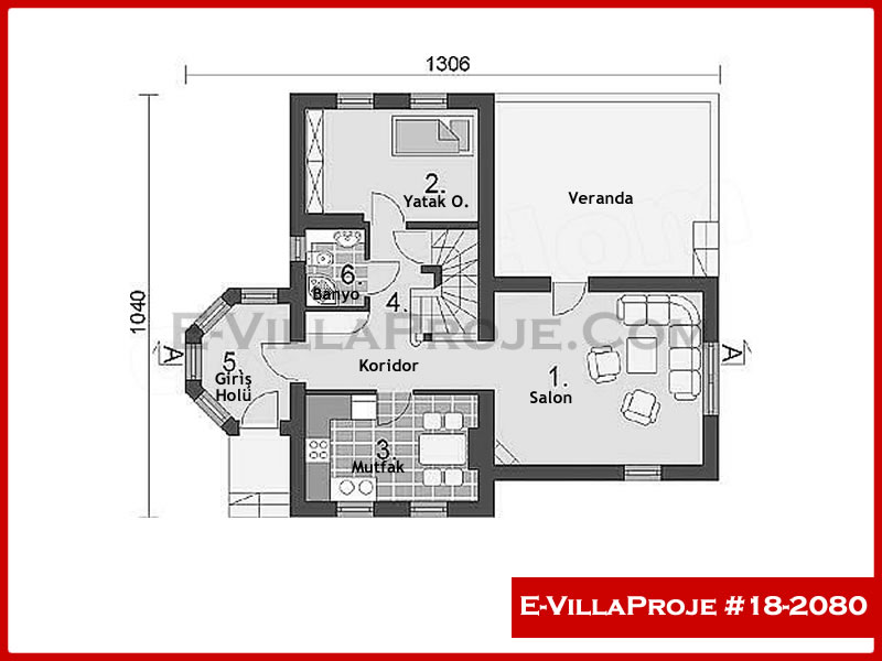 Ev Villa Proje #18 - 2080 Detay 2