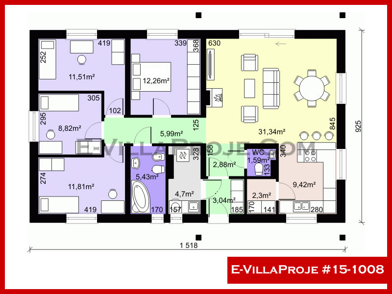 Ev Villa Proje #15 - 1008 Detay 2