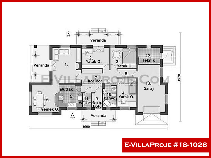 Ev Villa Proje #18 - 1028 Detay 2