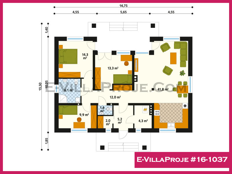 Ev Villa Proje #16 - 1037 Detay 2