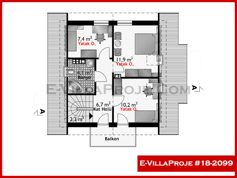 Ev Villa Proje #18 - 2099 Detay 3