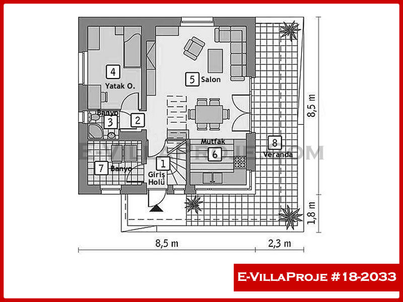 Ev Villa Proje #18 - 2033 Detay 2