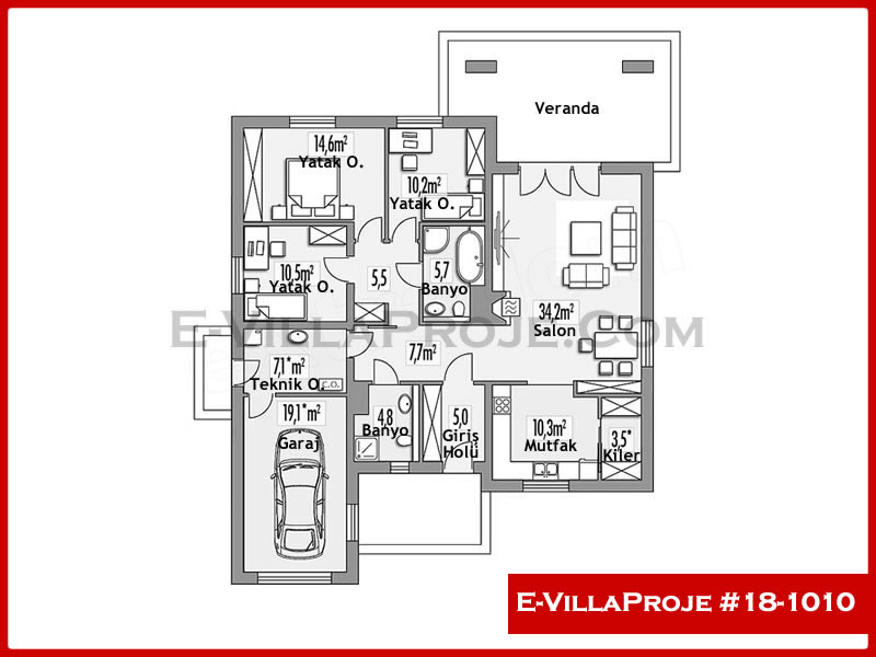 Ev Villa Proje #18 - 1010 Detay 2