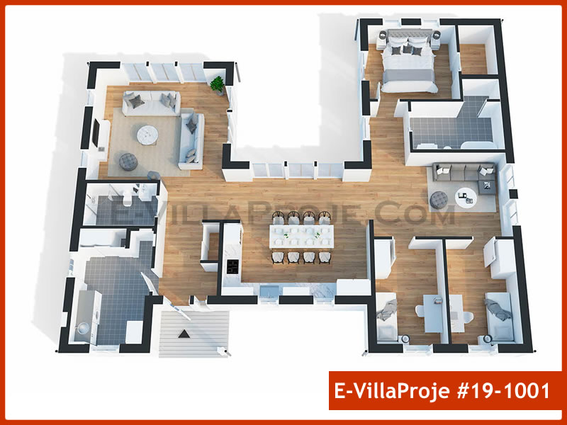 Ev Villa Proje #19 - 1001 Detay 3