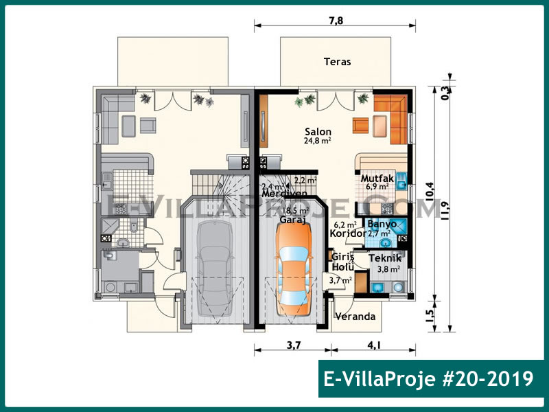 Ev Villa Proje #20 - 2019 Detay 2