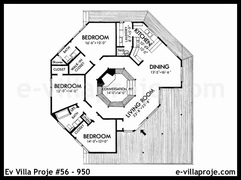 Ev Villa Proje #56 - 950 Detay 2