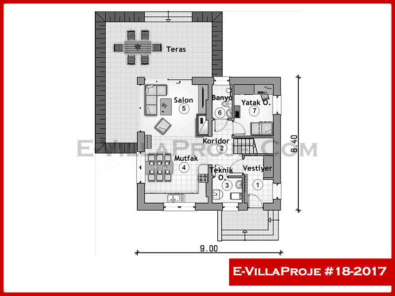 Ev Villa Proje #18 - 2017 Detay 2