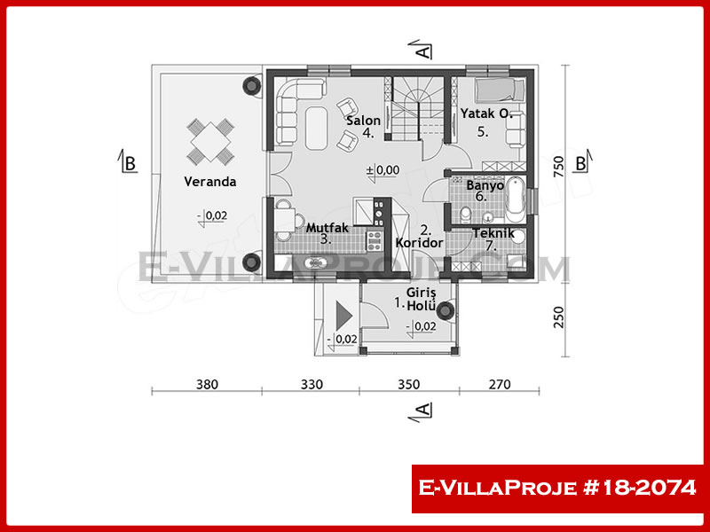 Ev Villa Proje #18 - 2074 Detay 2