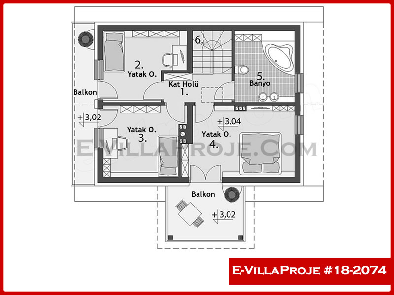 Ev Villa Proje #18 - 2074 Detay 3