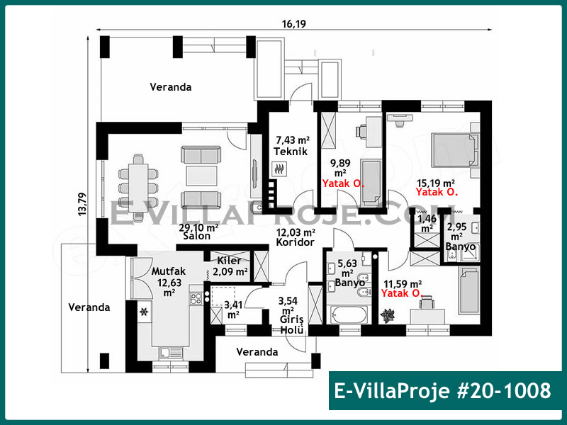 Ev Villa Proje #20 - 1008 Detay 2
