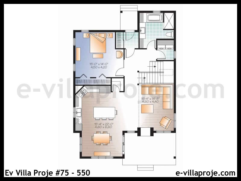 Ev Villa Proje #75 - 550 Detay 2