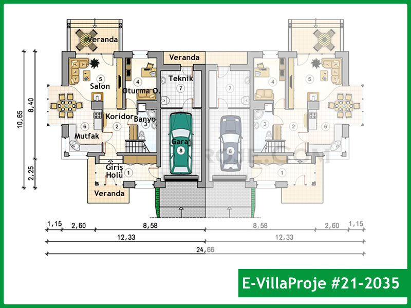 Ev Villa Proje #21 - 2035 Detay 2