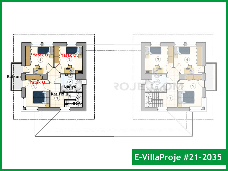 Ev Villa Proje #21 - 2035 Detay 3