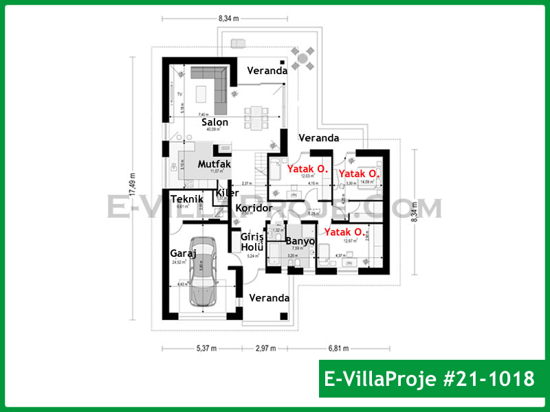 Ev Villa Proje #21 - 1018 Detay 2